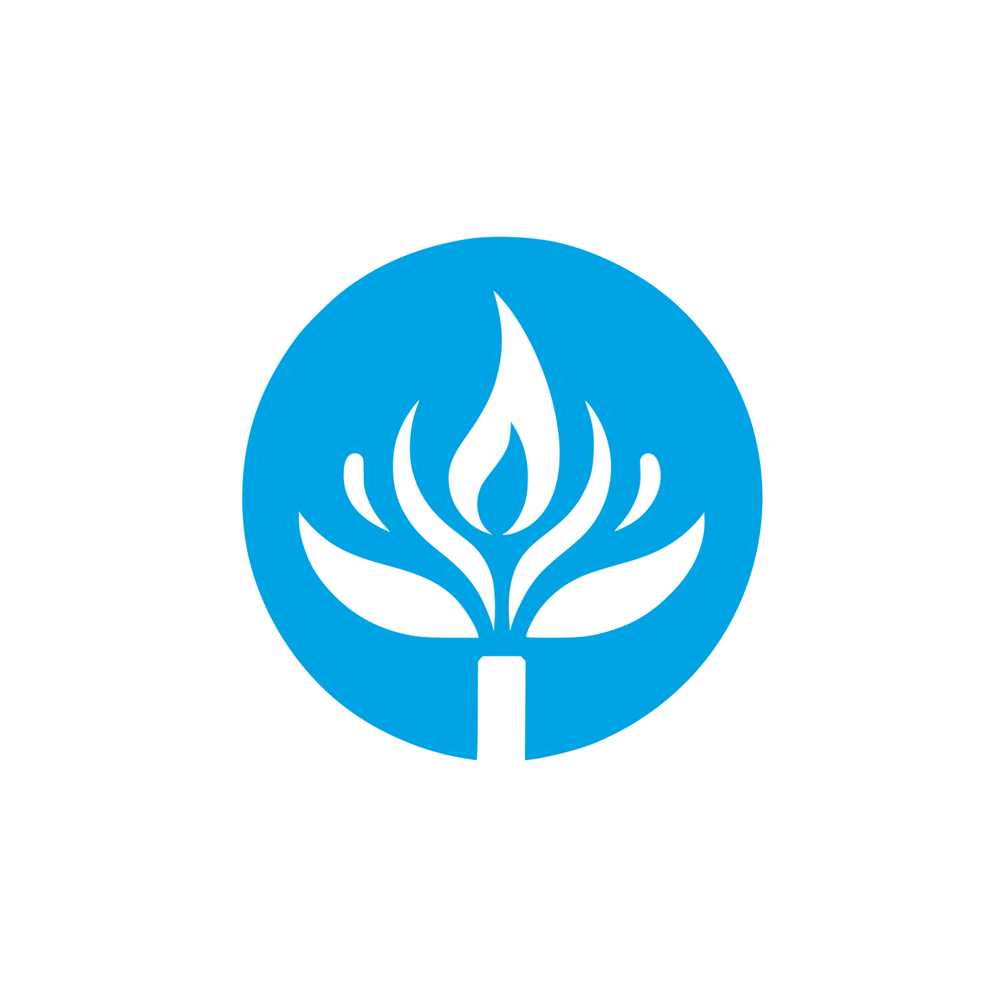 Incense Flower Logo #00a3e4