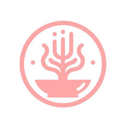 Coffee Cup Tree Logo #ffa6a6