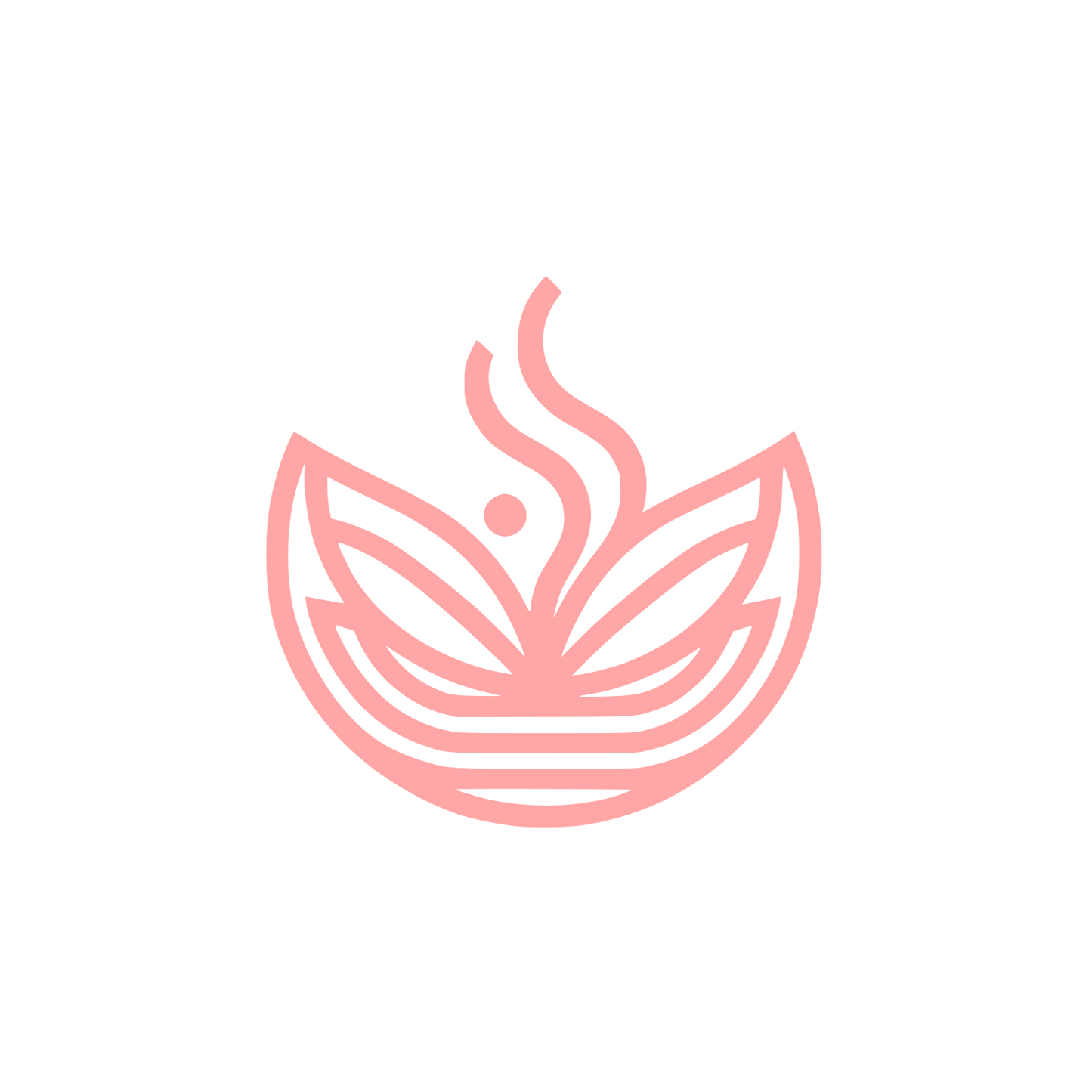 Leaf Logo #ffa6a6