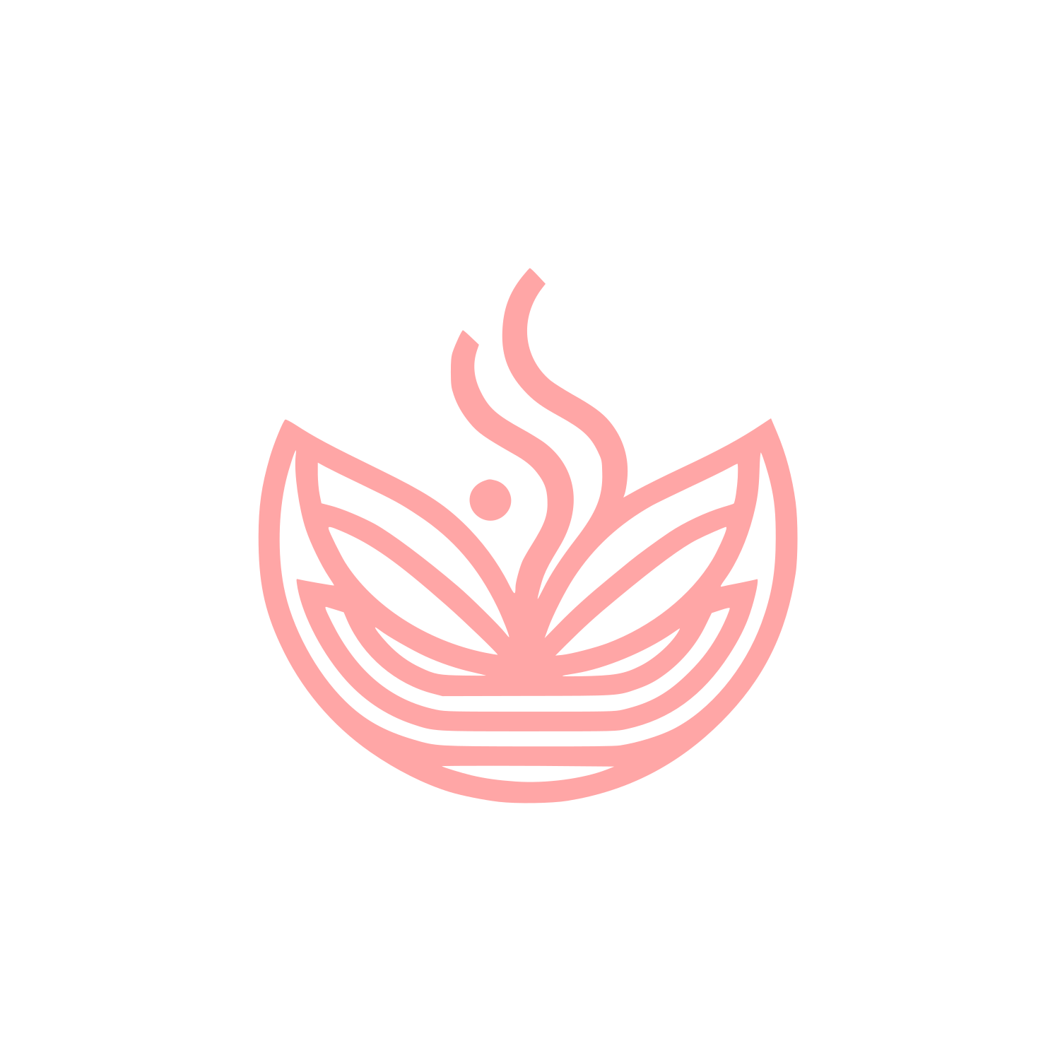 Leaf Logo #ffa6a6
