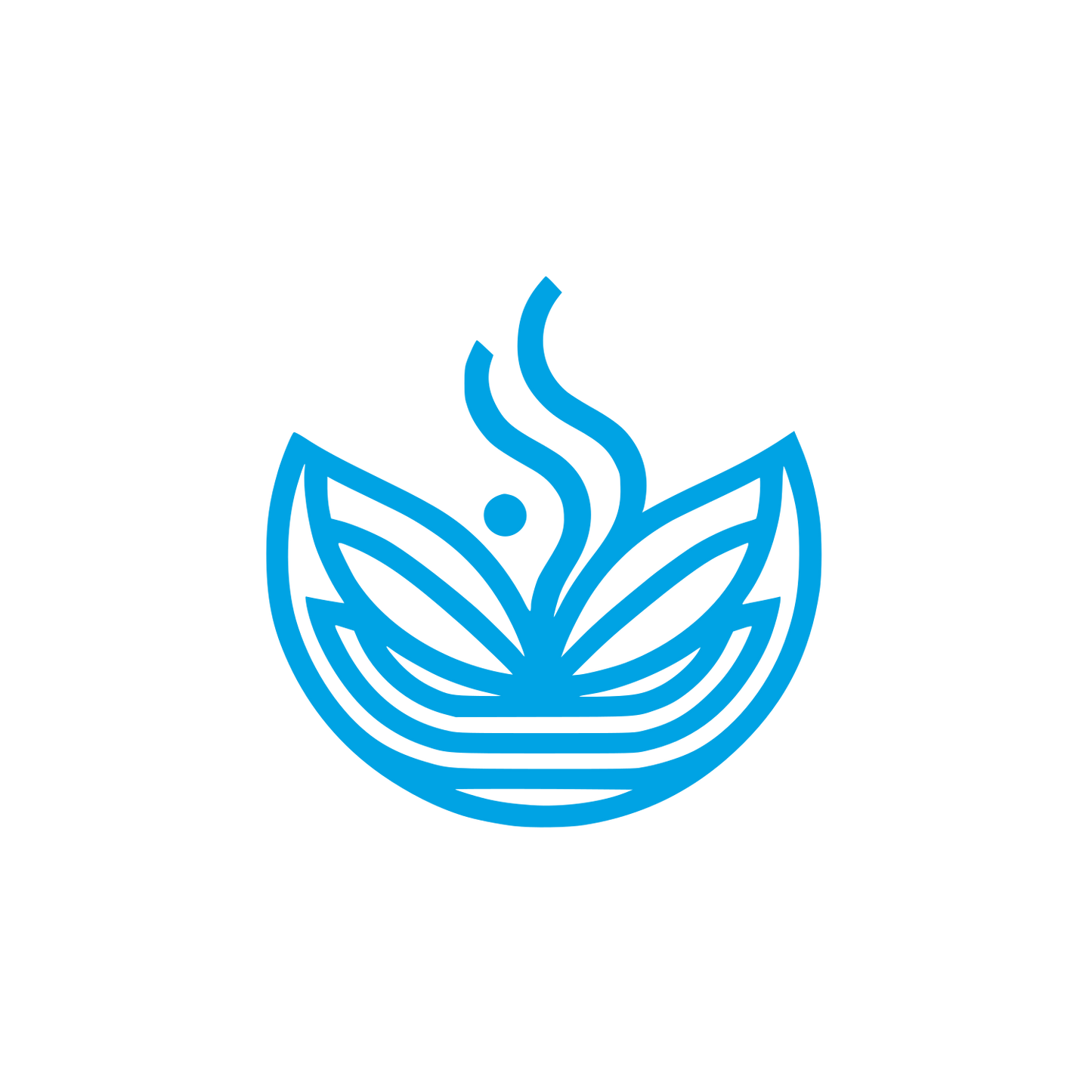 Leaf Logo #00a3e4