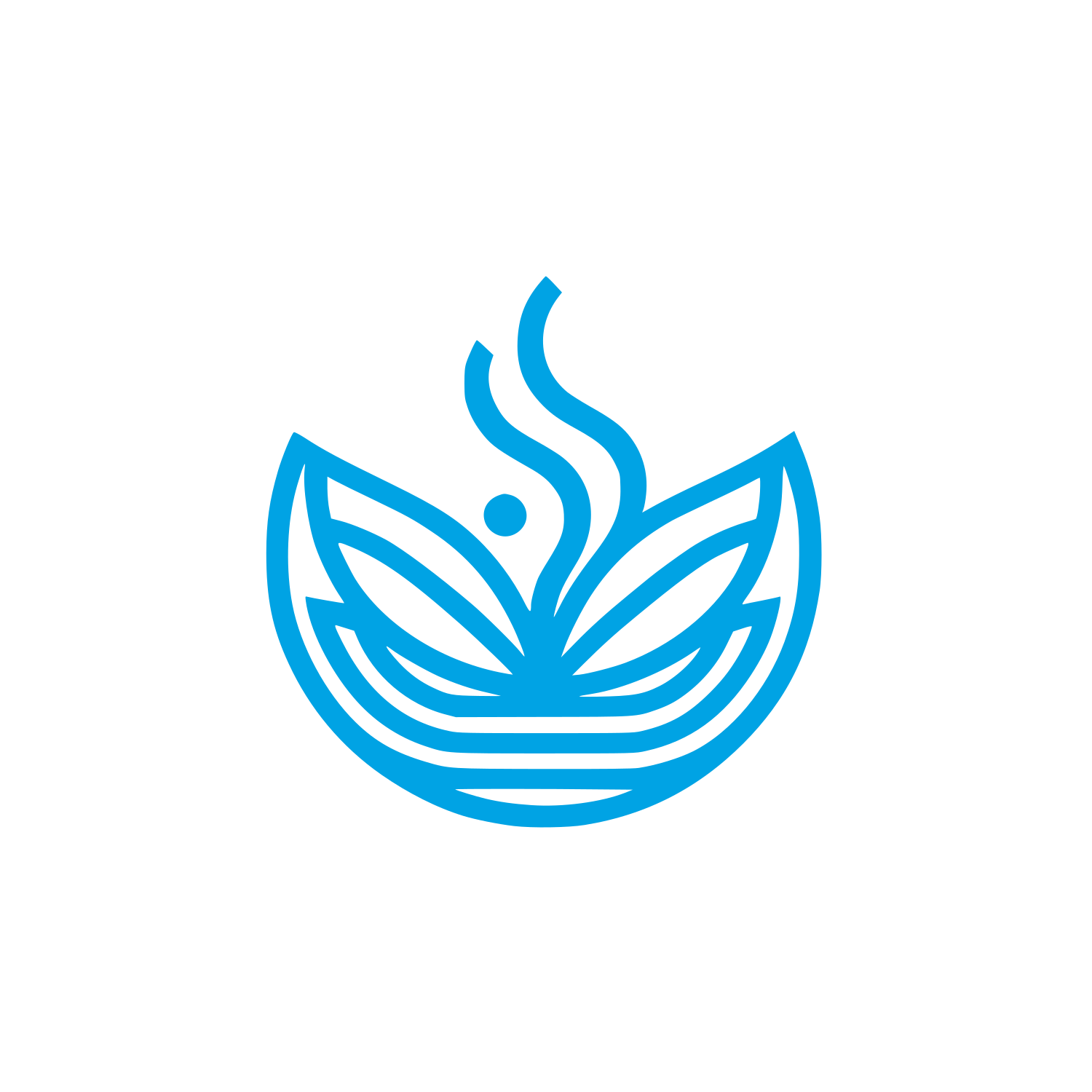 Leaf Logo #00a3e4