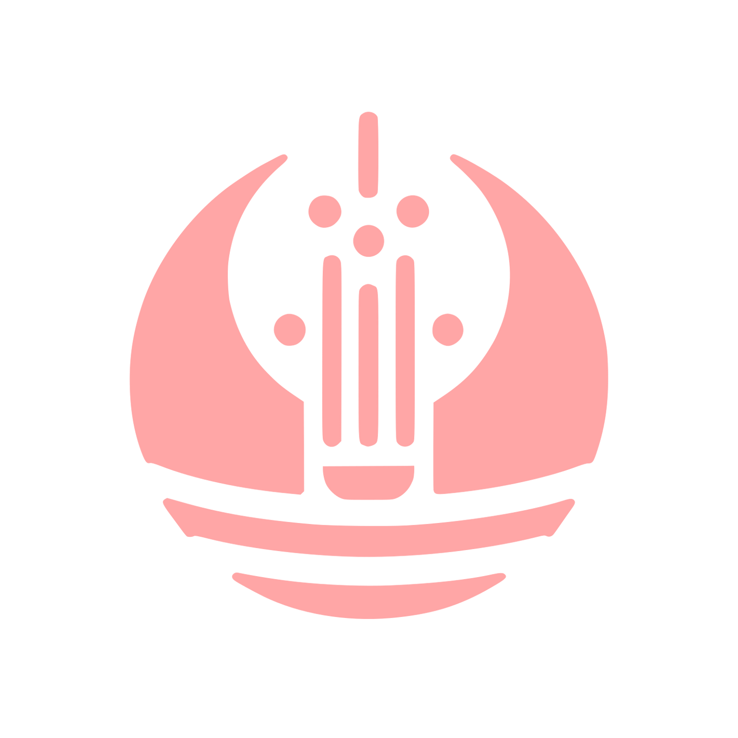 Abstract Lightbulb Logo #ffa6a6