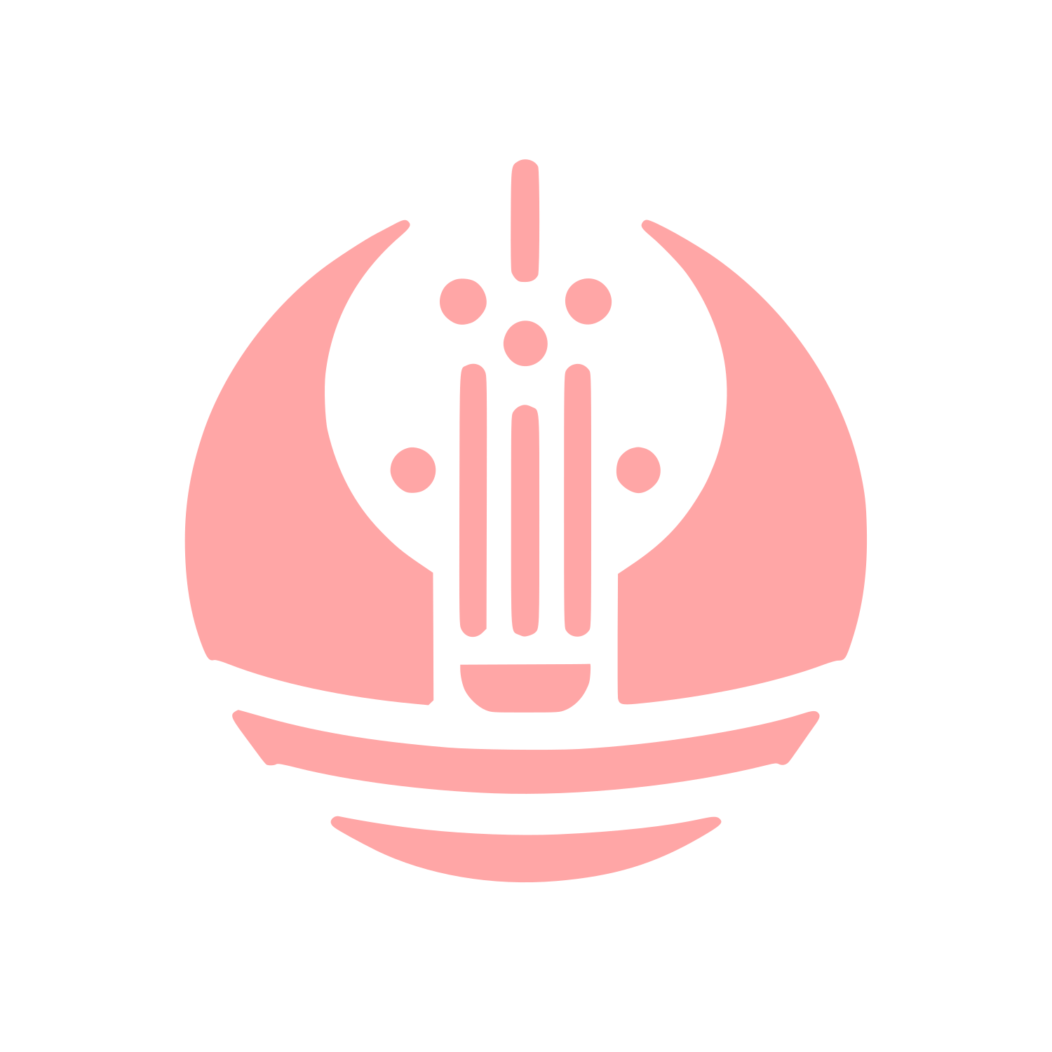 Abstract Lightbulb Logo #ffa6a6