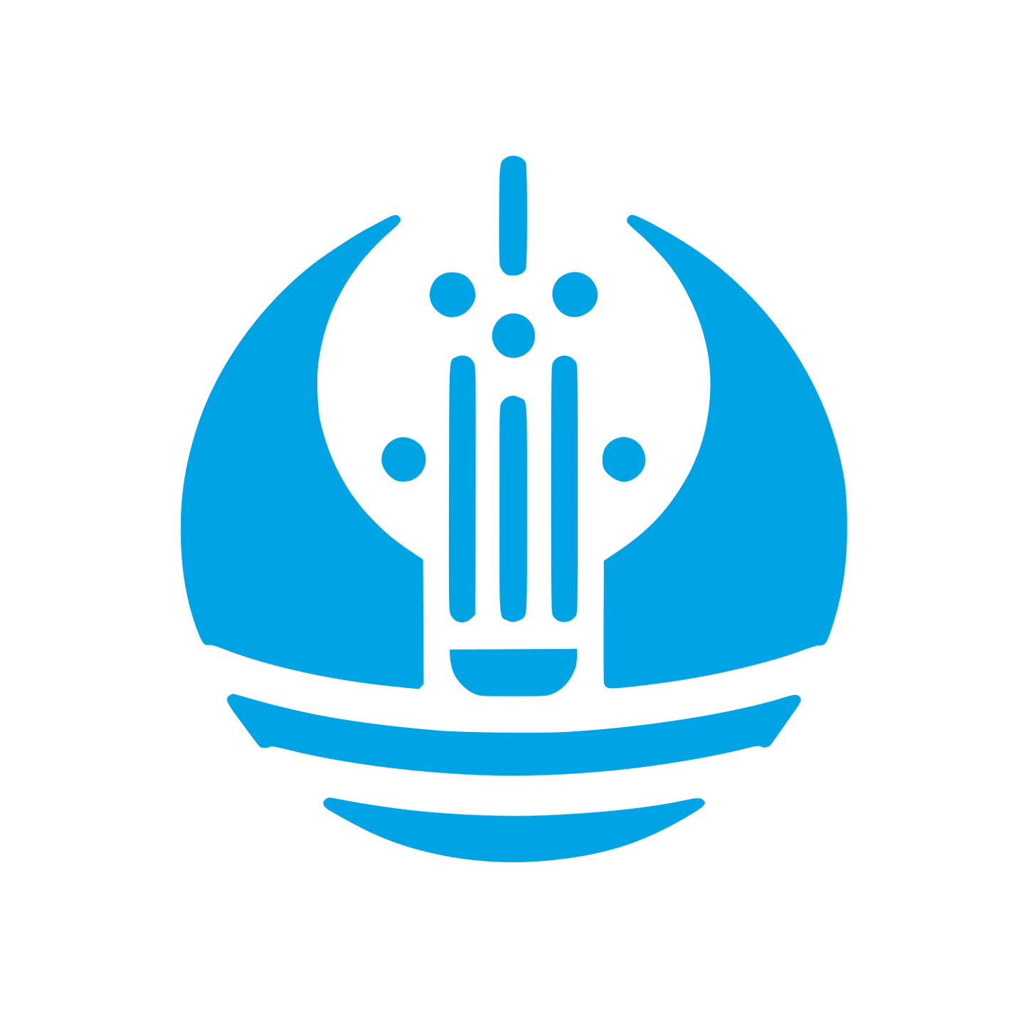 Abstract Lightbulb Logo #00a3e4