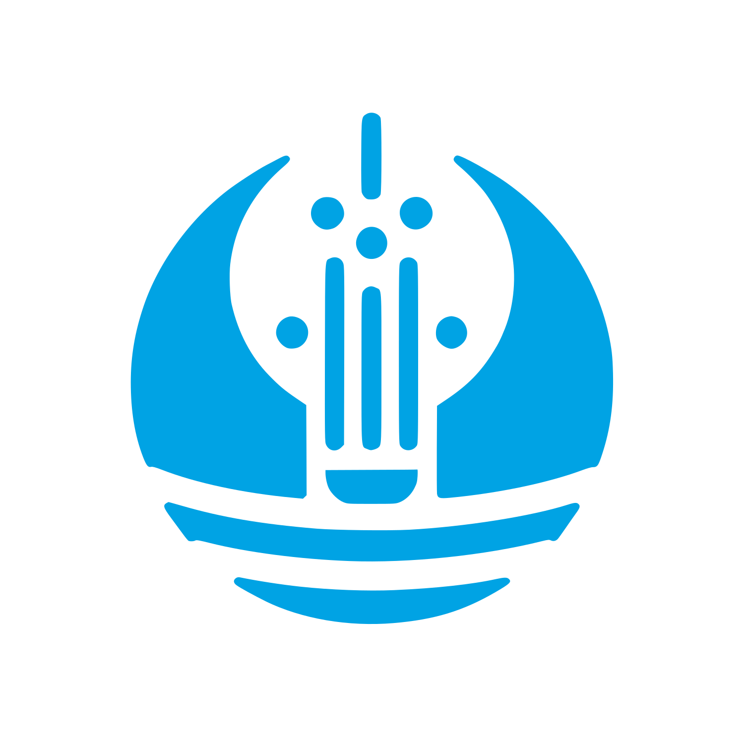 Abstract Lightbulb Logo #00a3e4