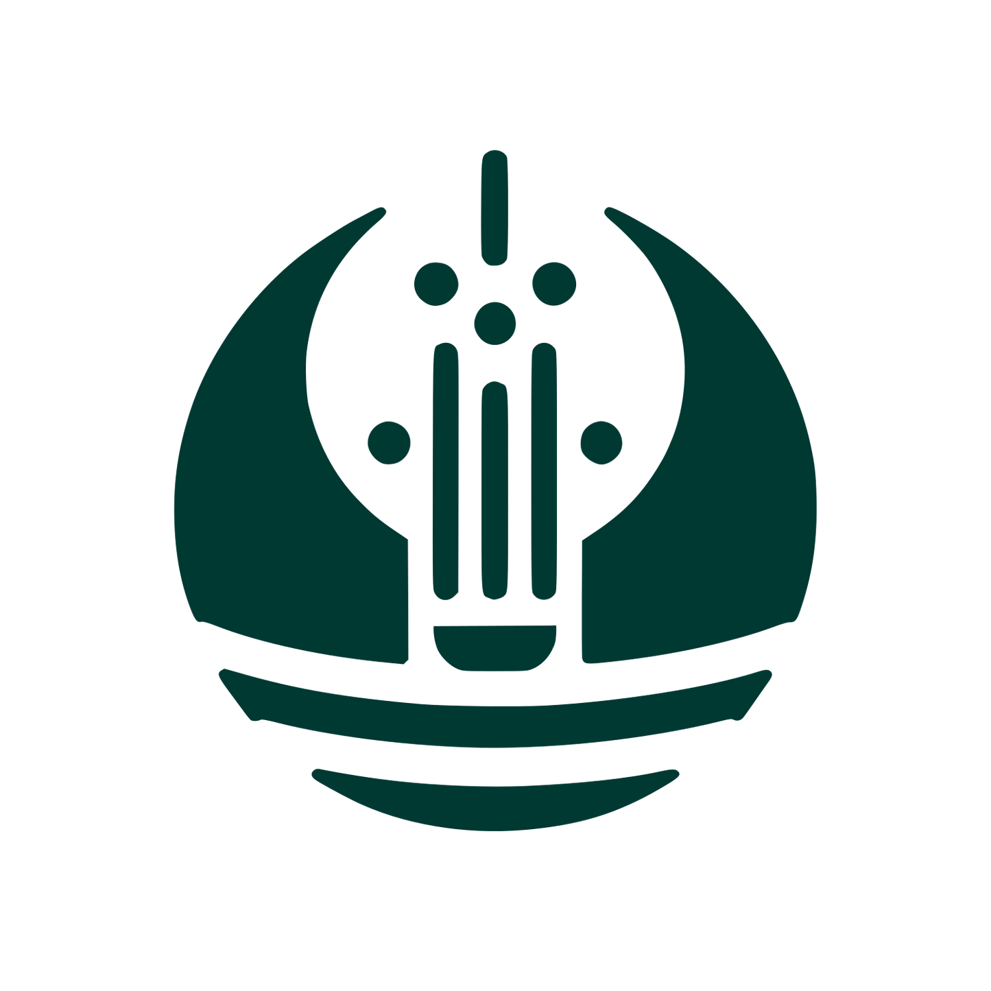 Abstract Lightbulb Logo #003932