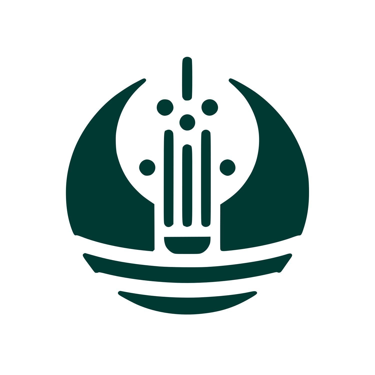 Abstract Lightbulb Logo #003932