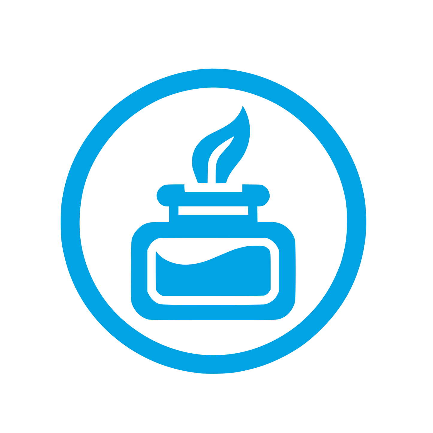 Inkwell Logo Design #00a3e4