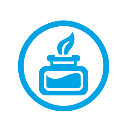 Inkwell Logo Design #00a3e4