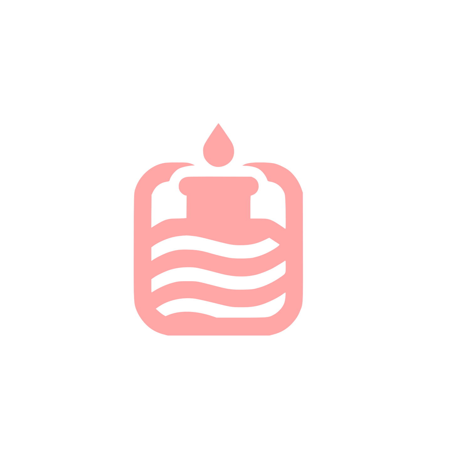 Candle Jar Logo #ffa6a6
