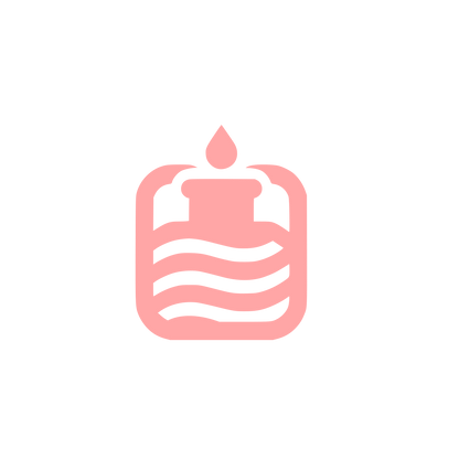 Candle Jar Logo #ffa6a6