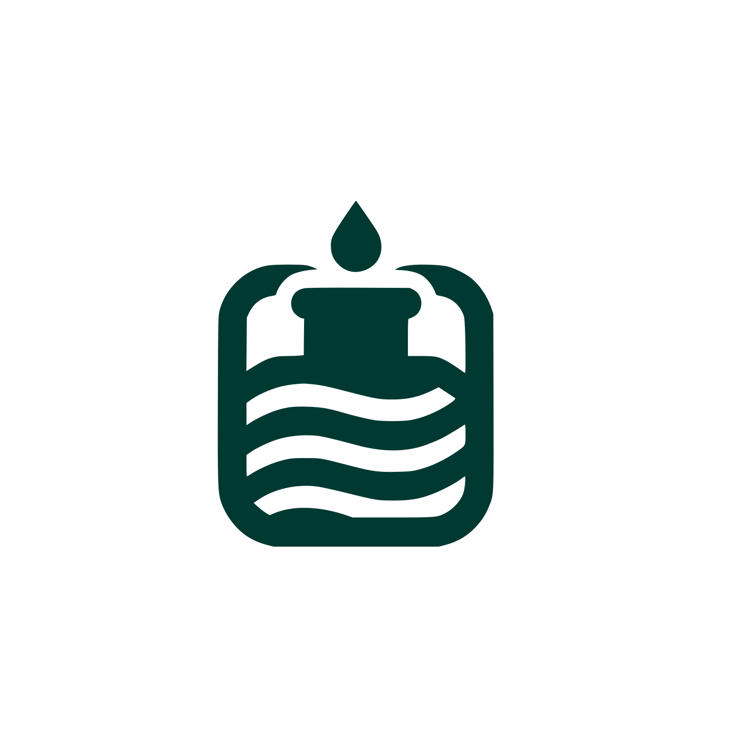 Candle Jar Logo #003932