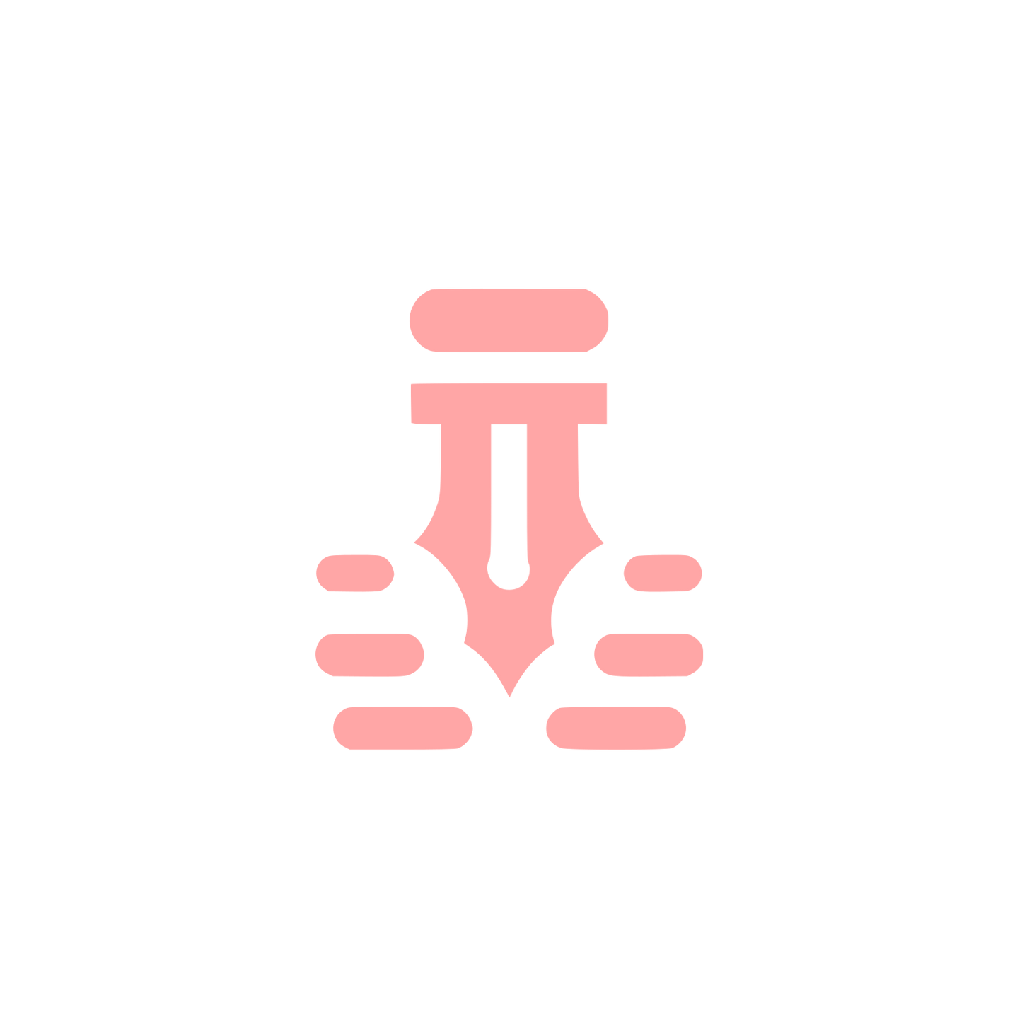 Pen Tip Logo #ffa6a6
