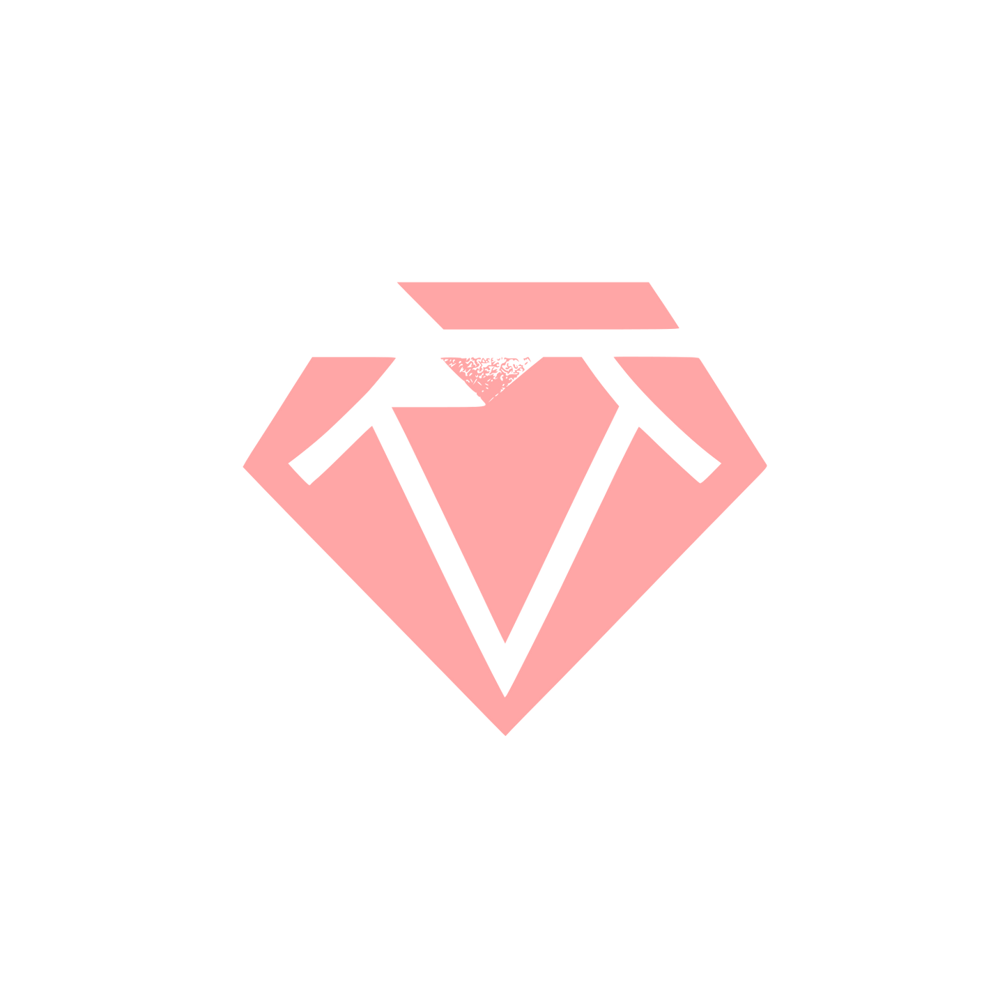 Geometric Diamond Logo #ffa6a6