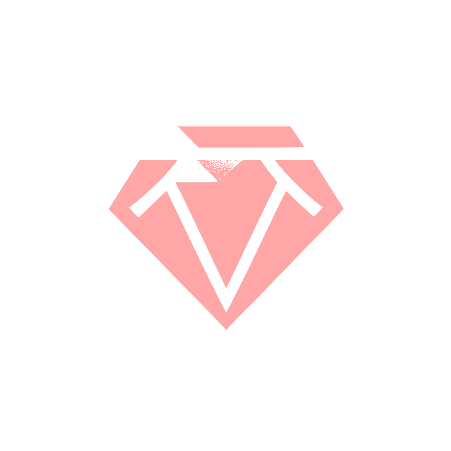 Geometric Diamond Logo #ffa6a6