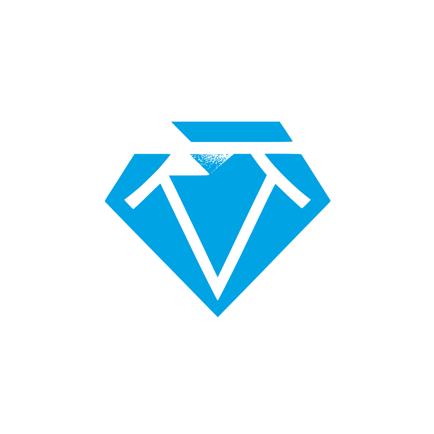 Geometric Diamond Logo #00a3e4