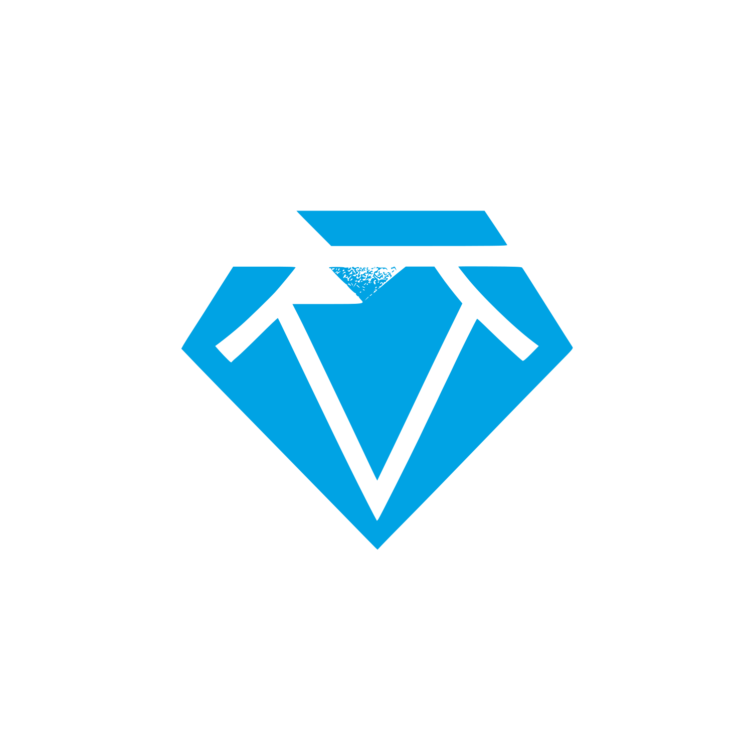 Geometric Diamond Logo #00a3e4