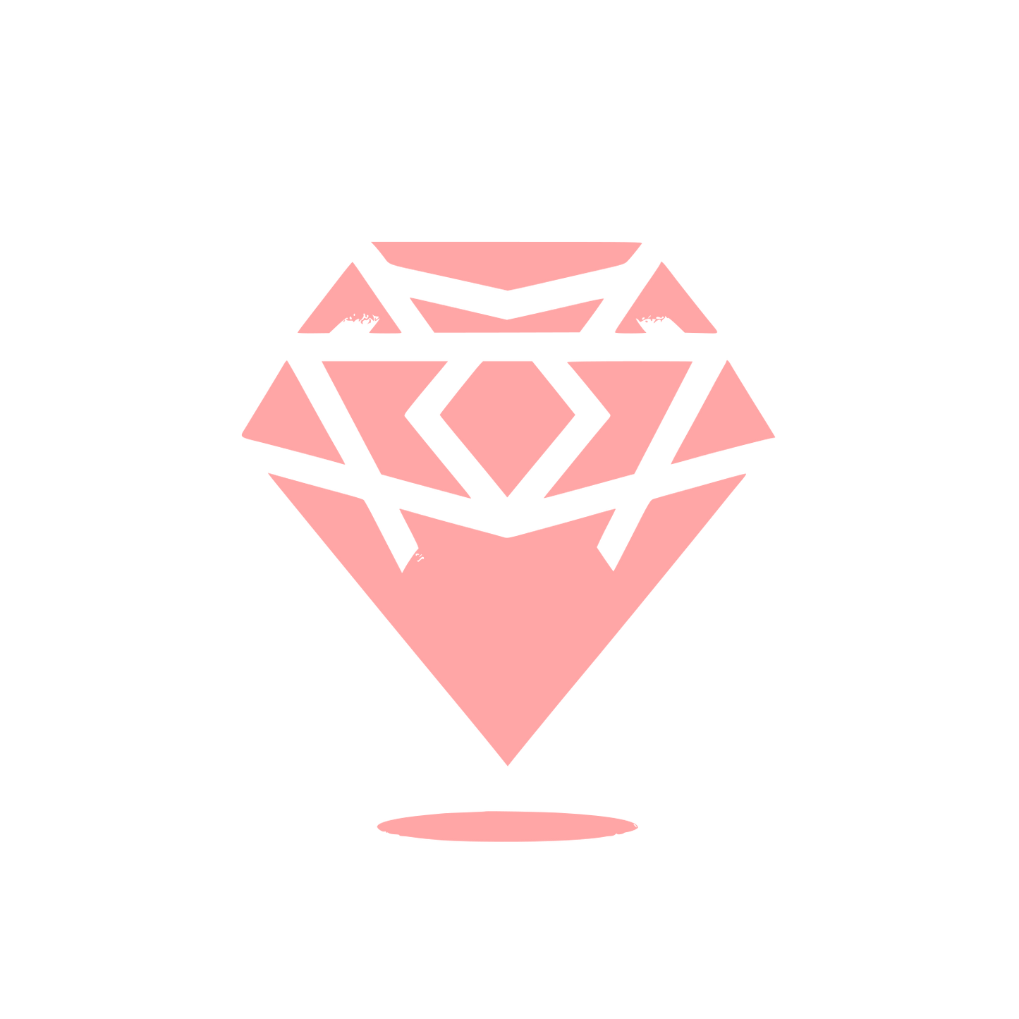 Diamond Logo Design #ffa6a6