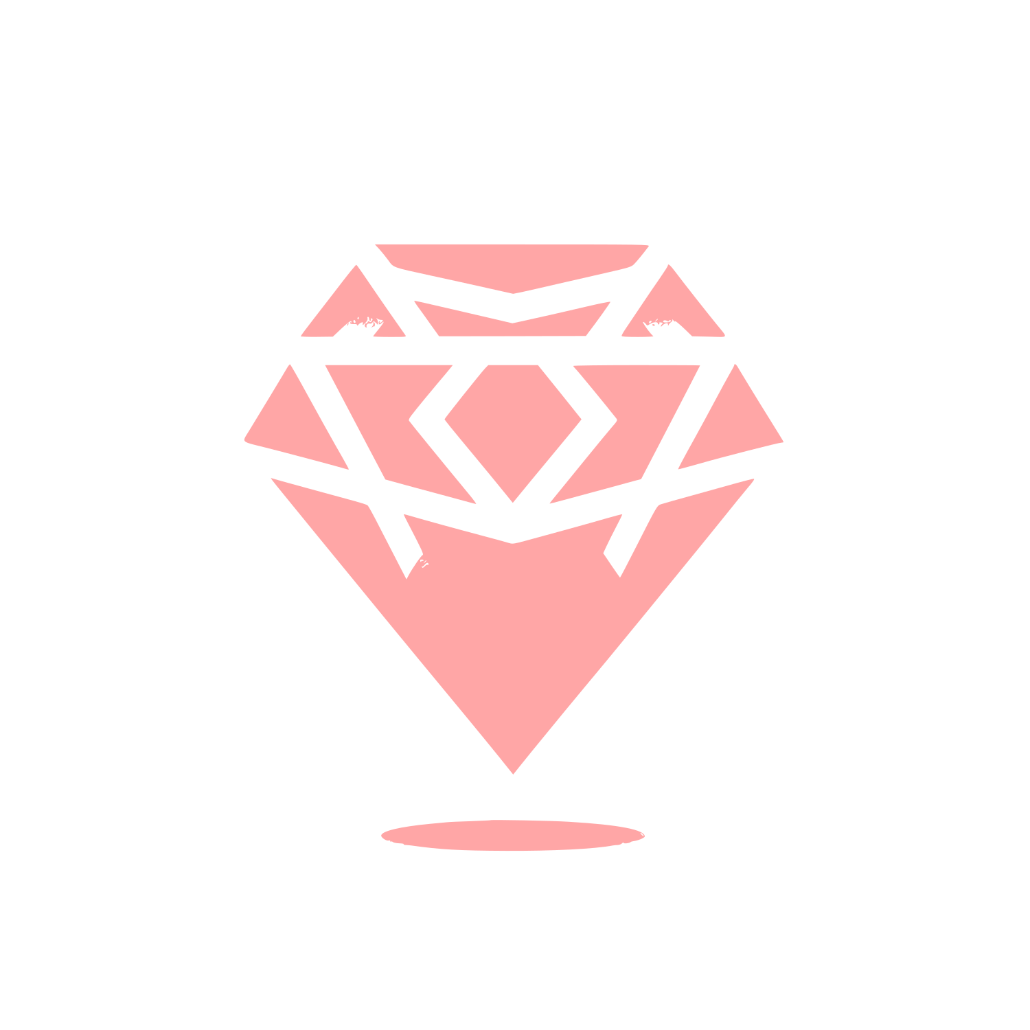Diamond Logo Design #ffa6a6