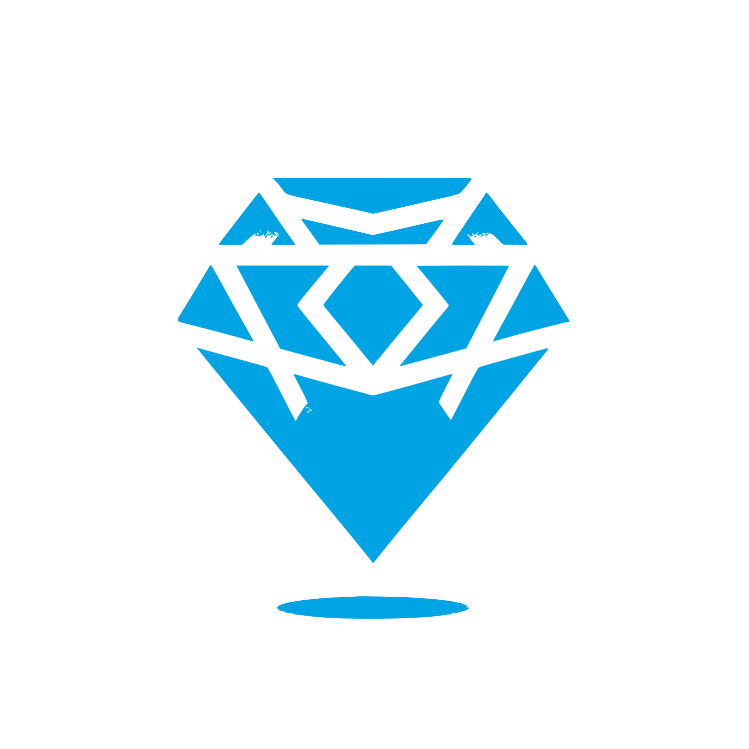 Diamond Logo Design #00a3e4