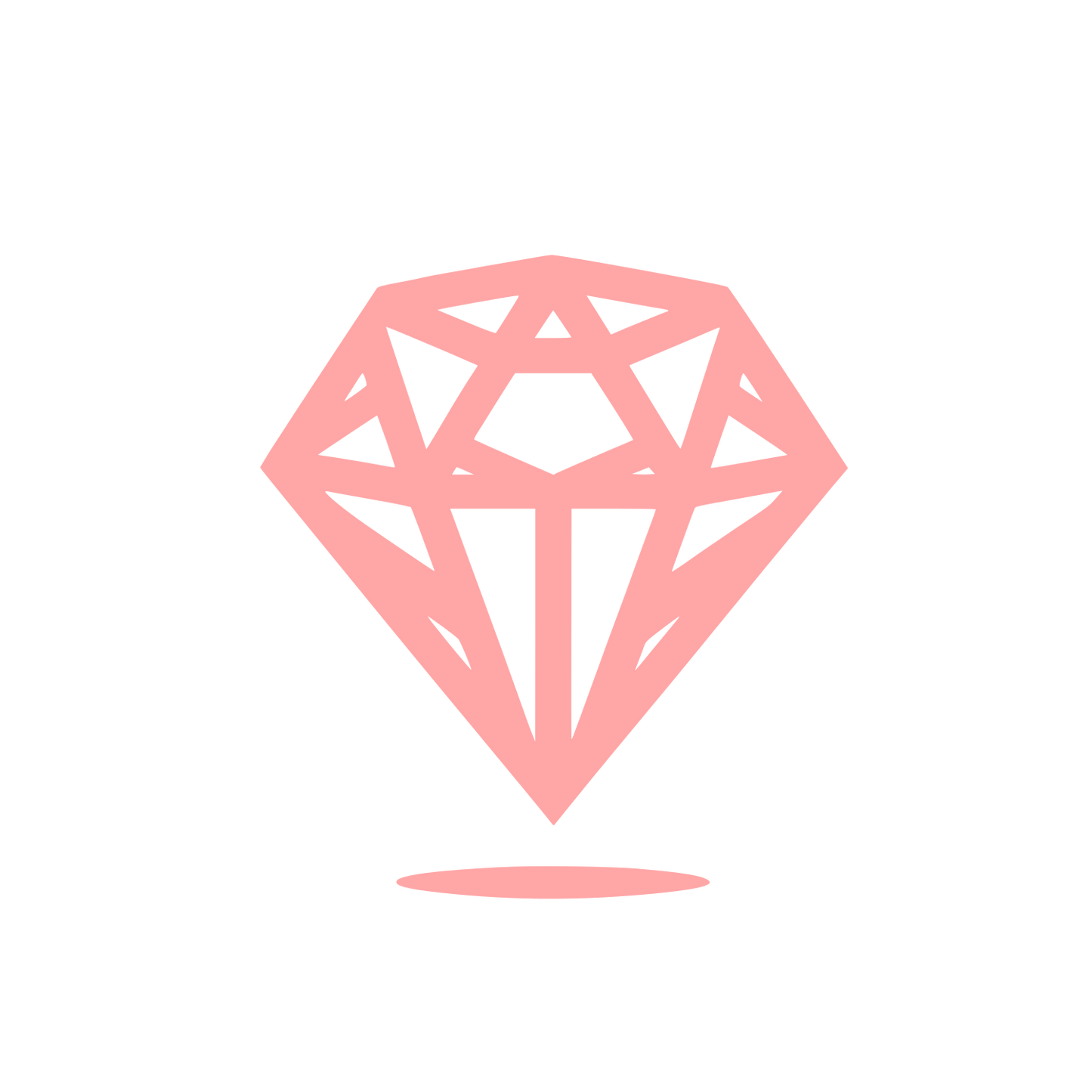 Diamond Shaped Logo #ffa6a6