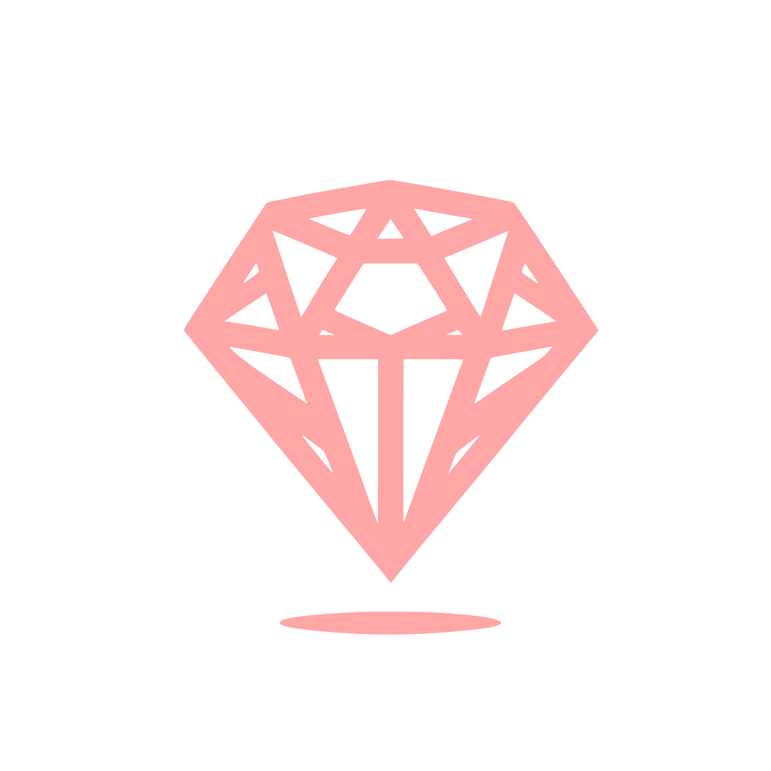 Diamond Shaped Logo #ffa6a6