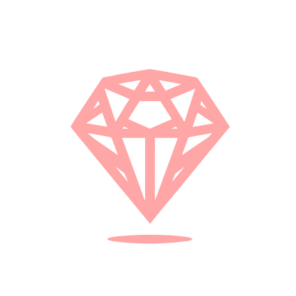 Diamond Shaped Logo #ffa6a6
