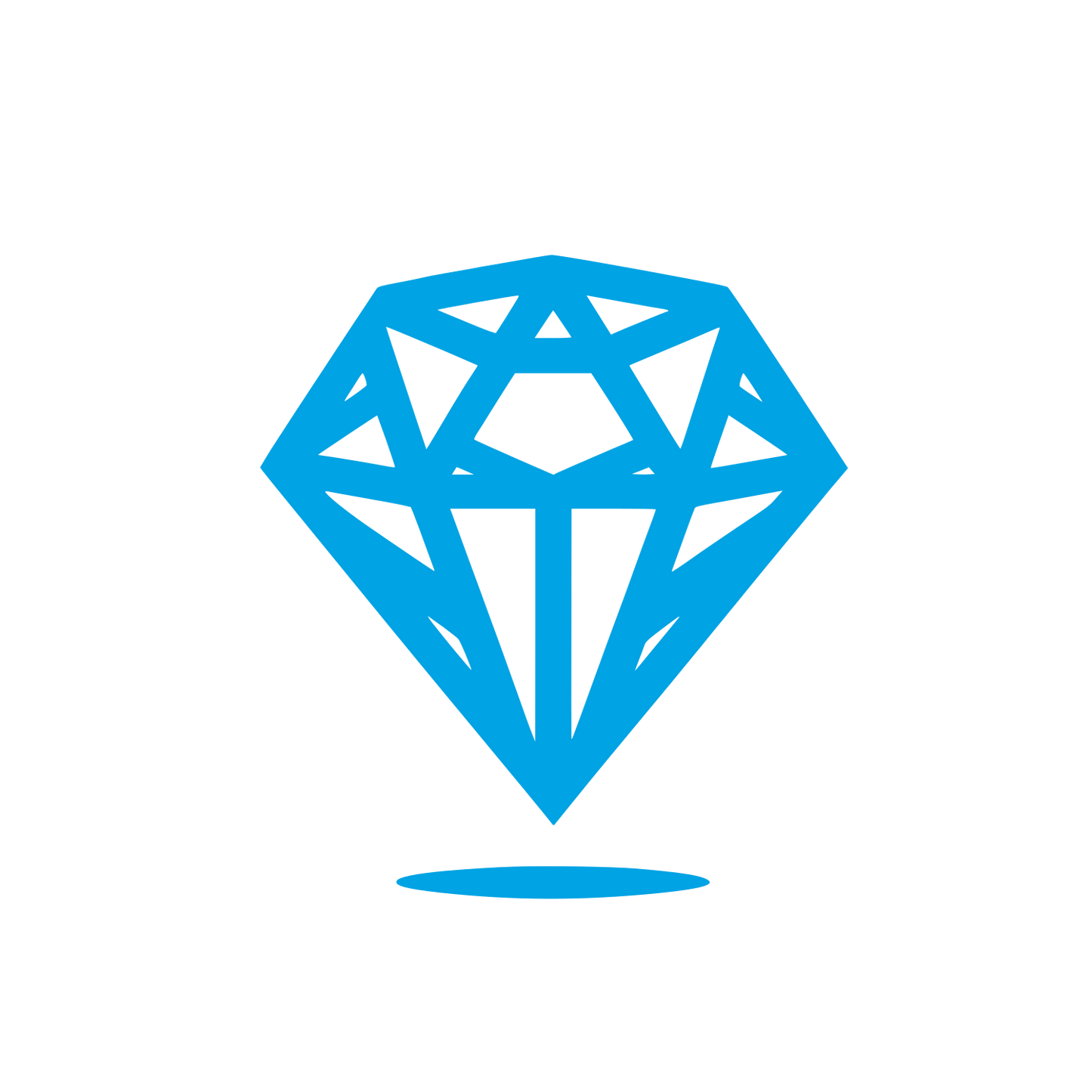 Diamond Shaped Logo #00a3e4