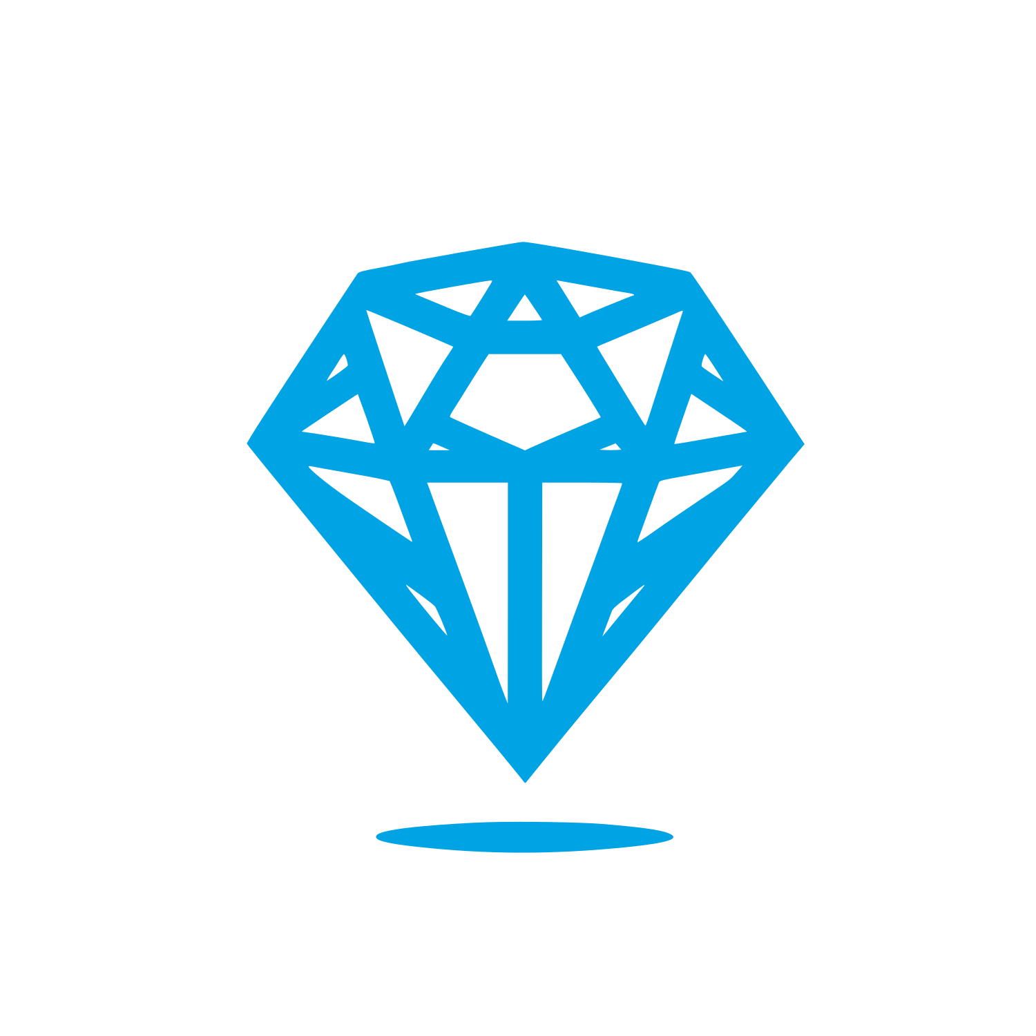 Diamond Shaped Logo #00a3e4