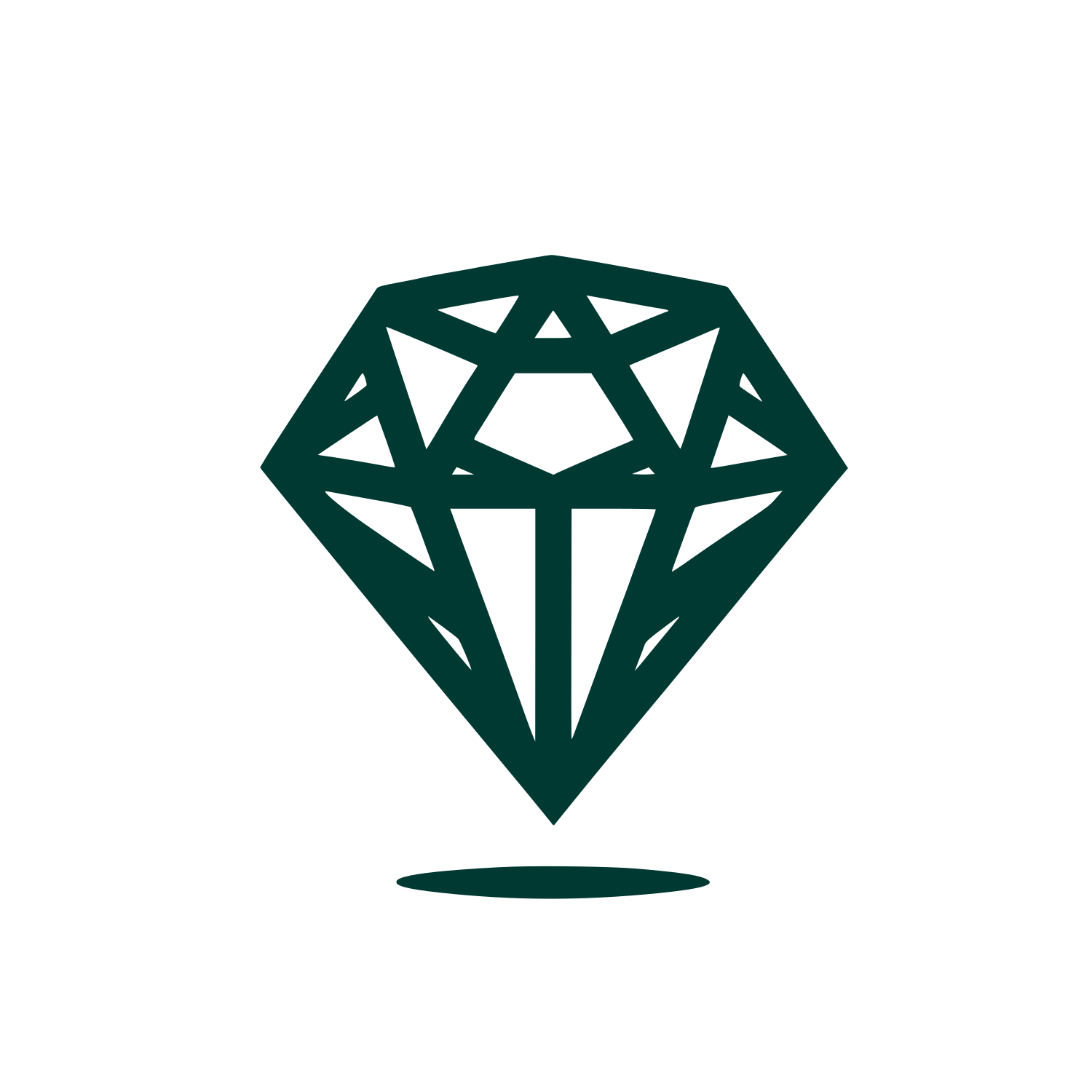 Diamond Shaped Logo #003932