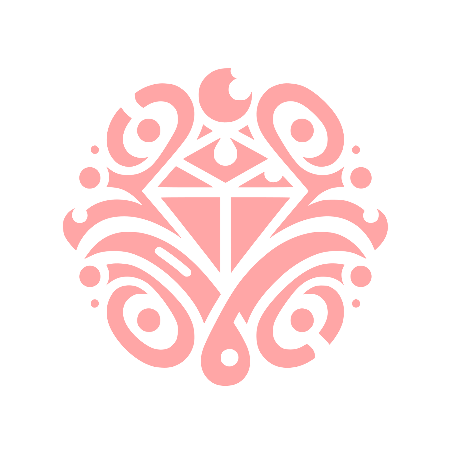 Tribal Style Logo #ffa6a6