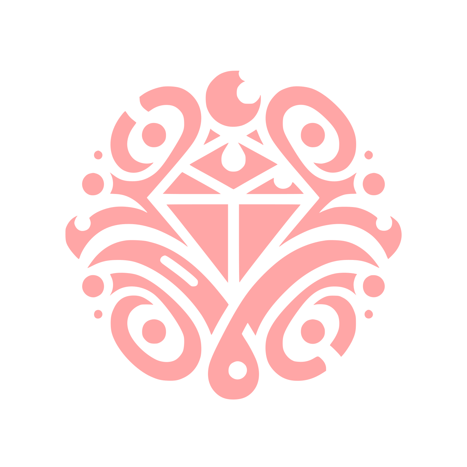Tribal Style Logo #ffa6a6