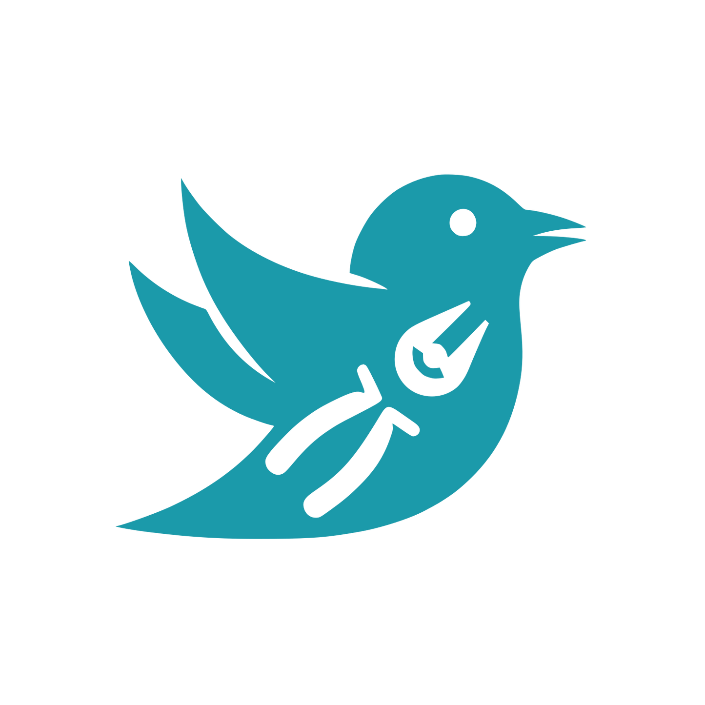 Bird in Flight Logo #1B9AAA