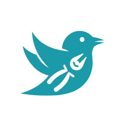 Bird in Flight Logo #1B9AAA