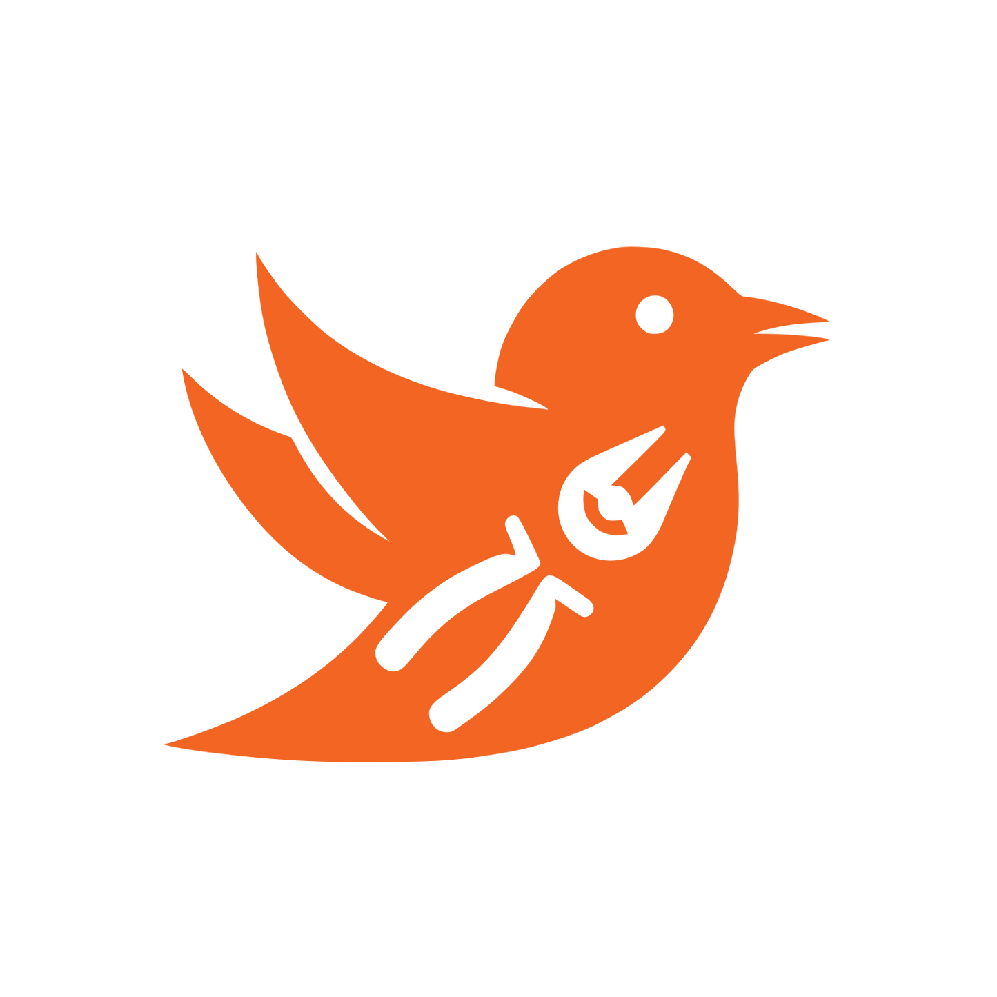 Bird in Flight Logo #F26522