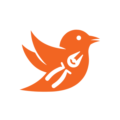 Bird in Flight Logo #F26522