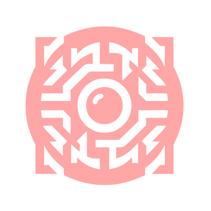 Circular Maze Logo #ffa6a6