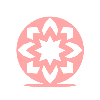 Kaleidoscope Geometric Logo #ffa6a6