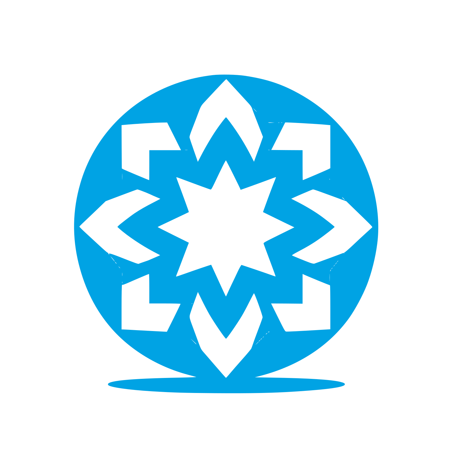 Kaleidoscope Geometric Logo #00a3e4