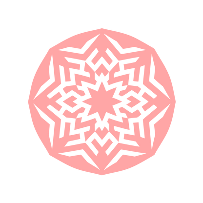 Kaleidoscope Pattern Logo #ffa6a6
