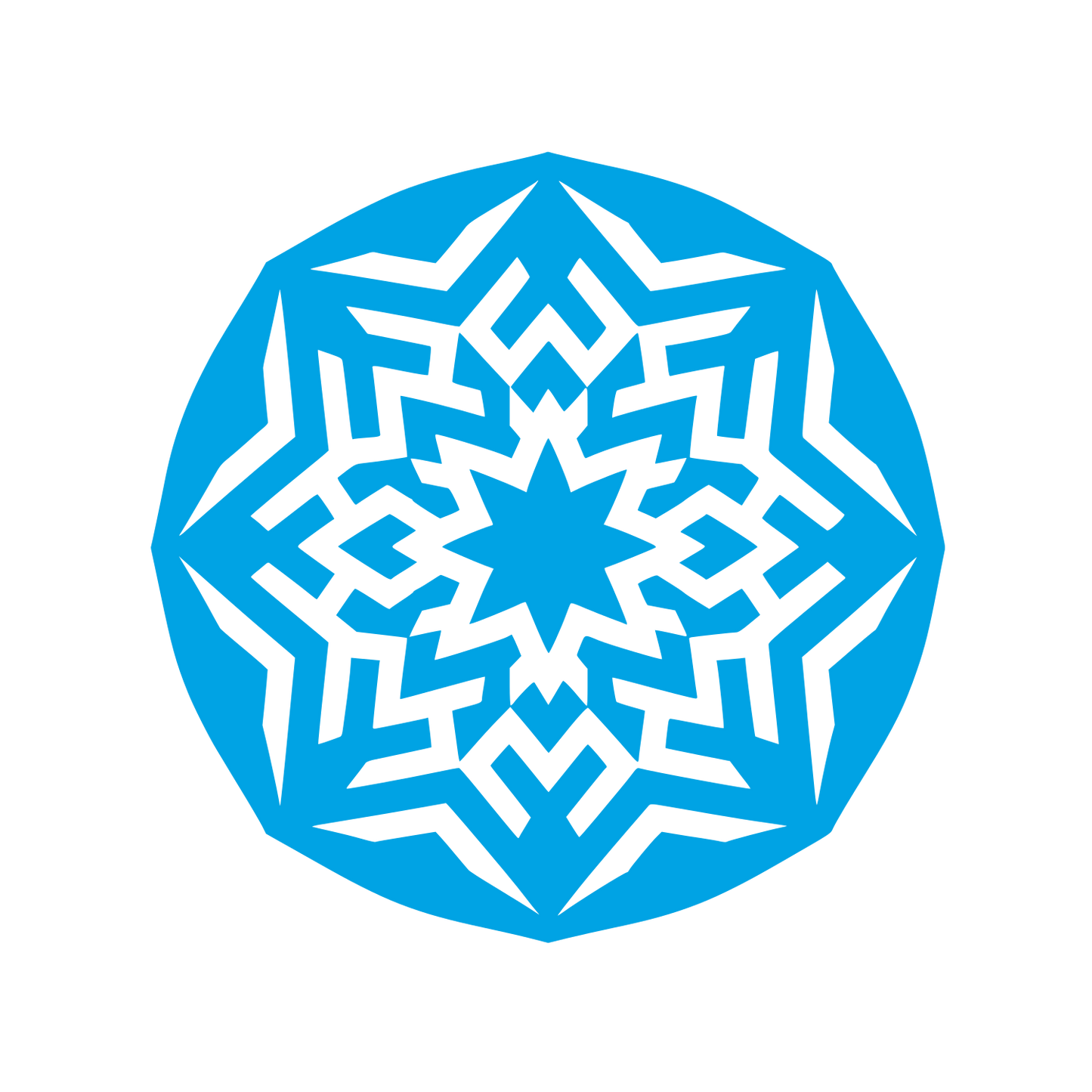 Kaleidoscope Pattern Logo #00a3e4