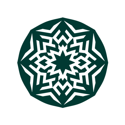 Kaleidoscope Pattern Logo #003932