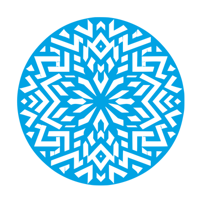 Intricate Mandala Logo #00a3e4