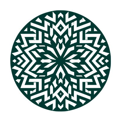 Intricate Mandala Logo #003932