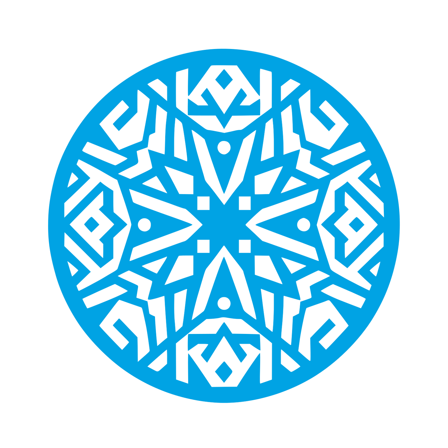 Intricate Pattern Logo #00a3e4