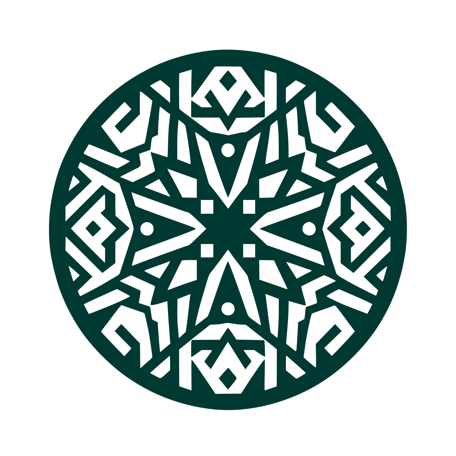 Intricate Pattern Logo #003932