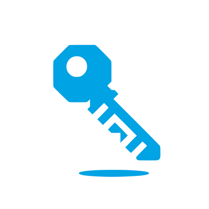Key Silhouette Logo #00a3e4