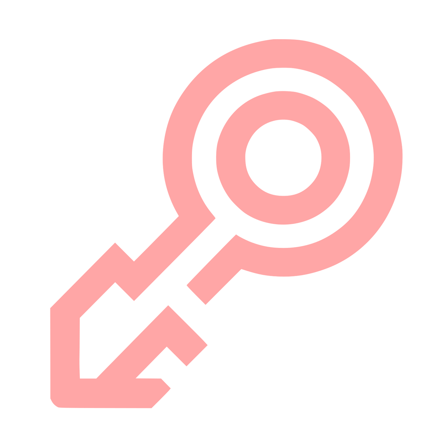 Key Silhouette Logo #ffa6a6