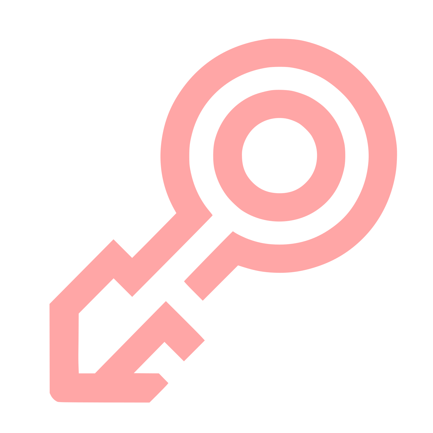 Key Silhouette Logo #ffa6a6